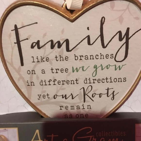 Heart Wall Decor with Red and Gold Accents - Picture 2 of 4